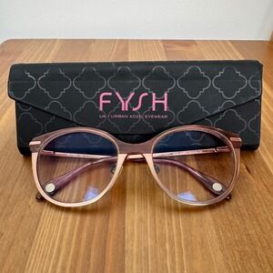 FYSH UK Urban Kool Eyewear 3625 M209 Rose Gold Oval Glasses Frame Only 51 20 135